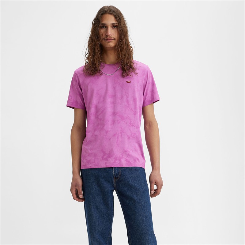 Levi's Męskie Original T-shirty Fioletowy