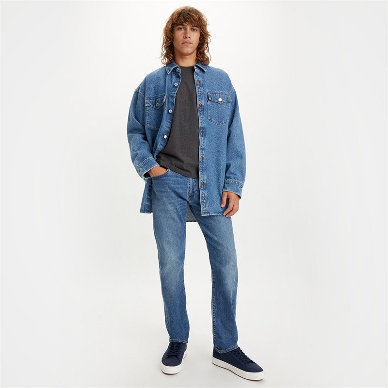 Levi's Herren 502 Jeans in Karotten-Stil Blau