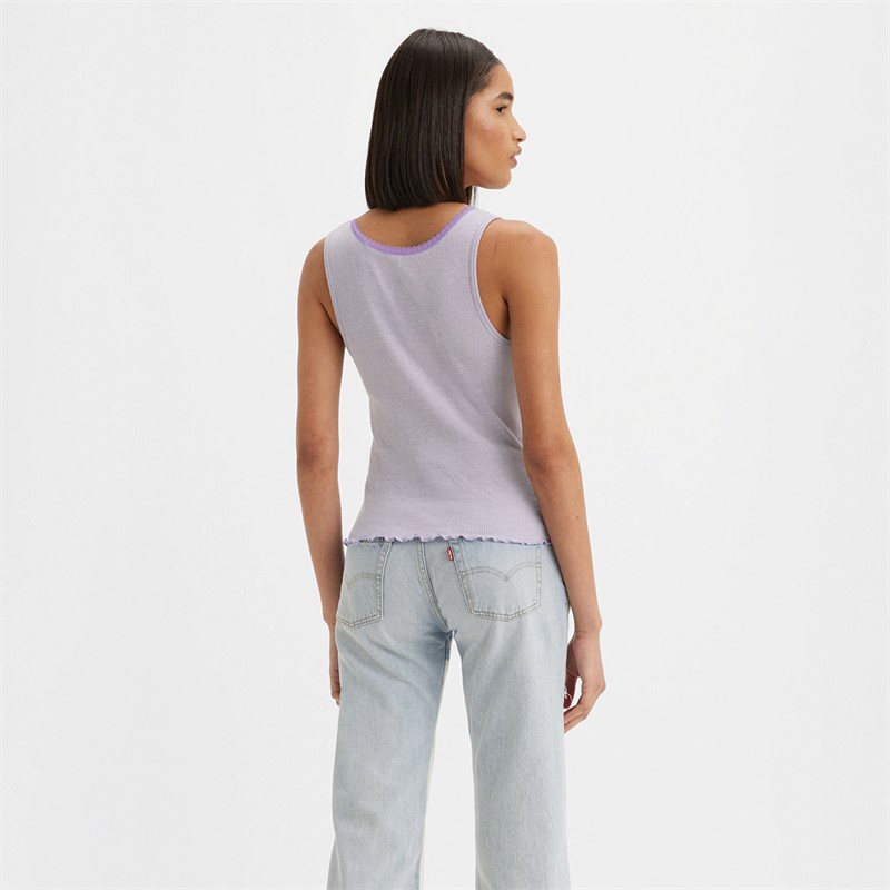 Levi's Top à bretelles rayé violet persan Femme Dry Goods End On End