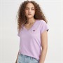Levi's T-Shirt mit V-Ausschnitt Damen Lila Rose