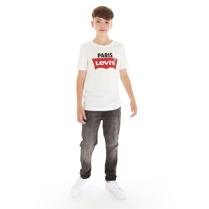 Buy Levi s Boys Destination Paris T Shirt White