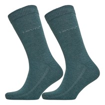 Levi's Mens Tencel Organic Cotton Regular Cut Two Pack Socks Dark Slate