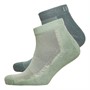 Levi's Mens Mesh Blocking Mid Cut Two Pack Socks Green Combo