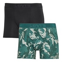 Levi's Mens Camo Aop Two Pack Boxer Briefs Green Combo