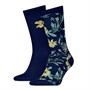 Levi's Mens Flower Regular Cut Two Pack Socks Navy