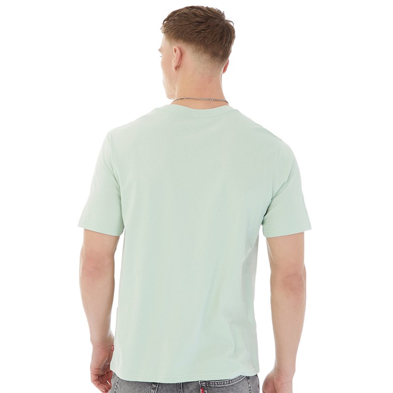 Levi's Mens Relaxed Fit T-Shirt SSNL Healine Logo LC Aqua Foam