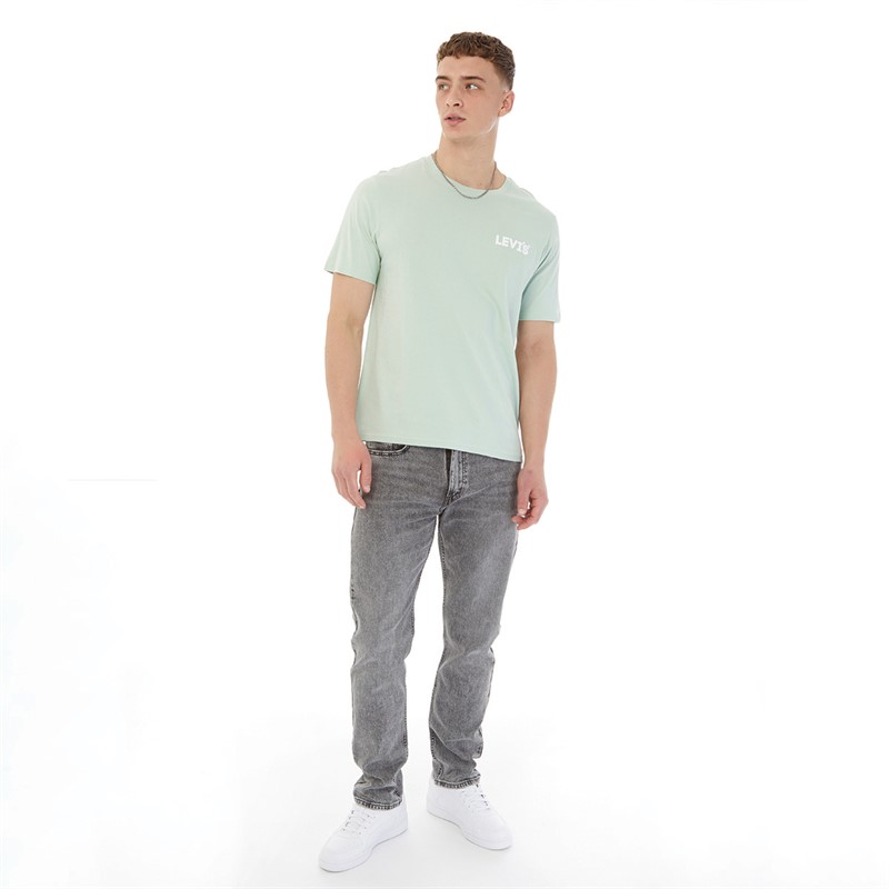 Levi's Mens Relaxed Fit T-Shirt SSNL Healine Logo LC Aqua Foam