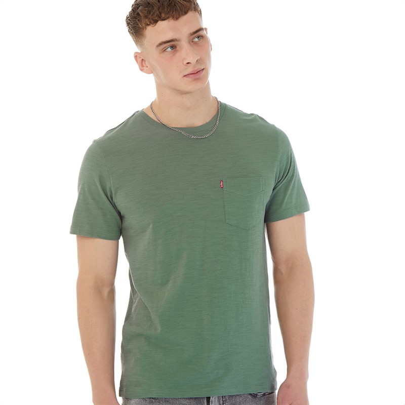 Levi's Mens Pocket T-Shirt Dark Forest