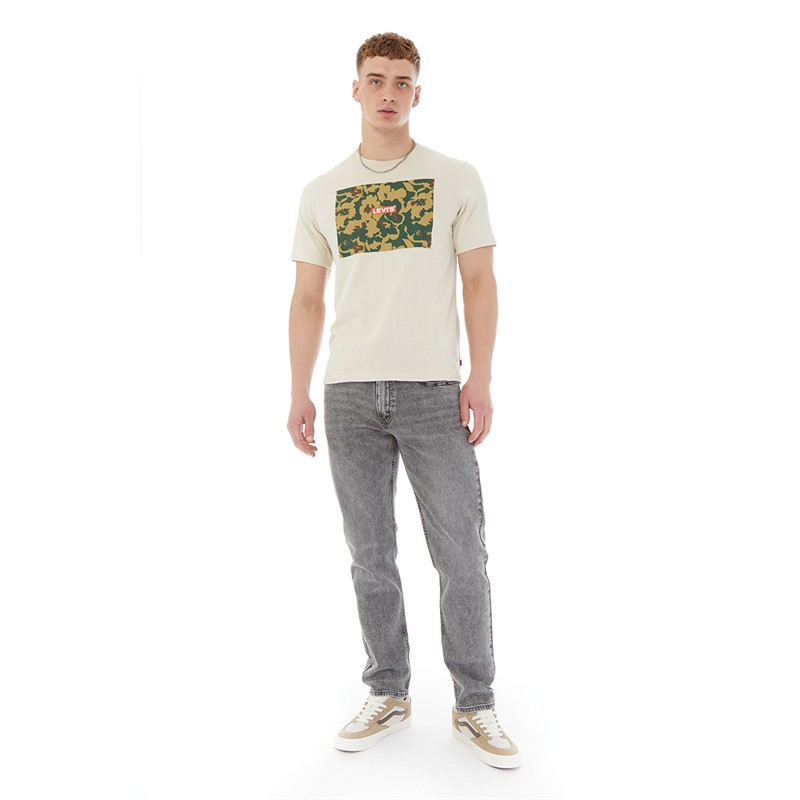 Levi's Mens Relaxed Fit T-Shirt Babytab Camo Floral Fog