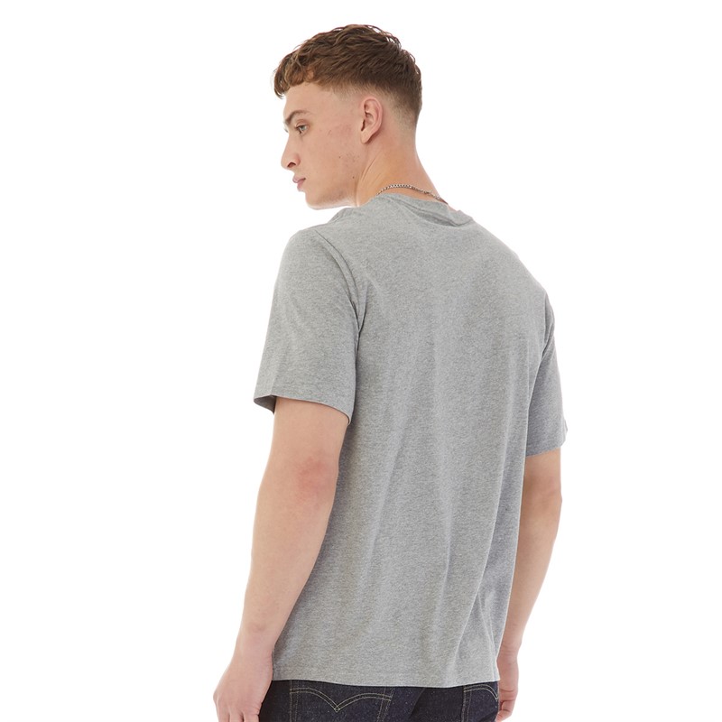 Levi's Mens Relaxed Fit T-Shirt Headline Logo 2 Midtone Heather Grey