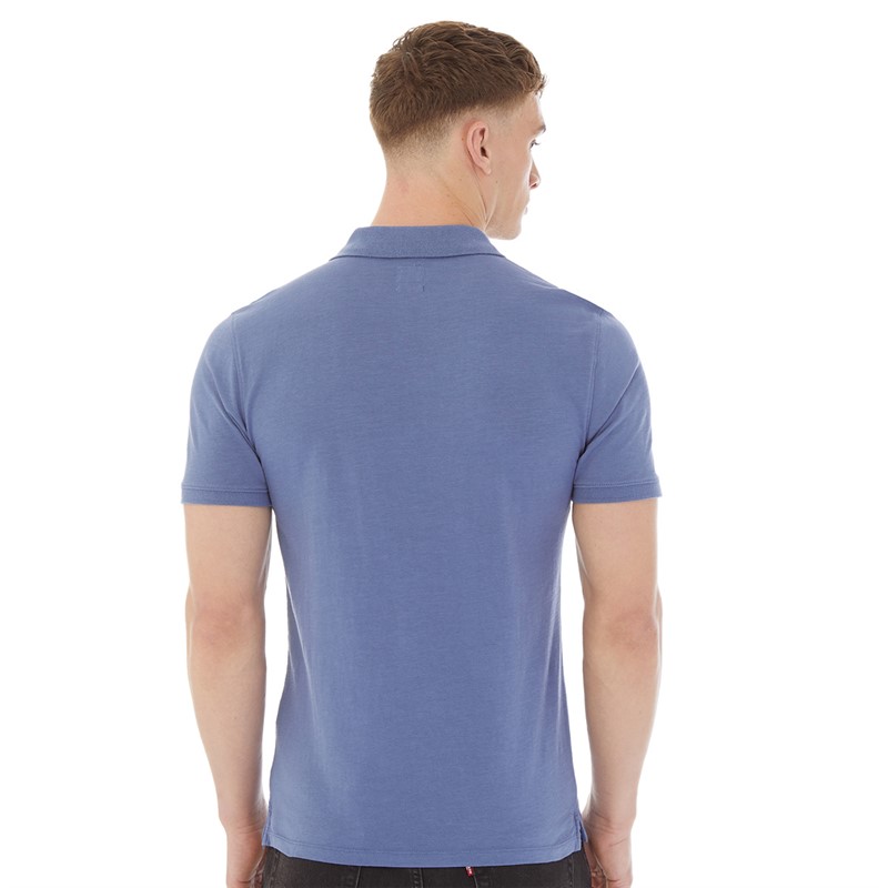Levi's Mens Slim Housemark Polo Coastal Fjord
