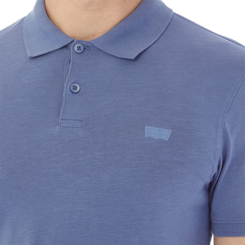 Levi's Mens Slim Housemark Polo Coastal Fjord