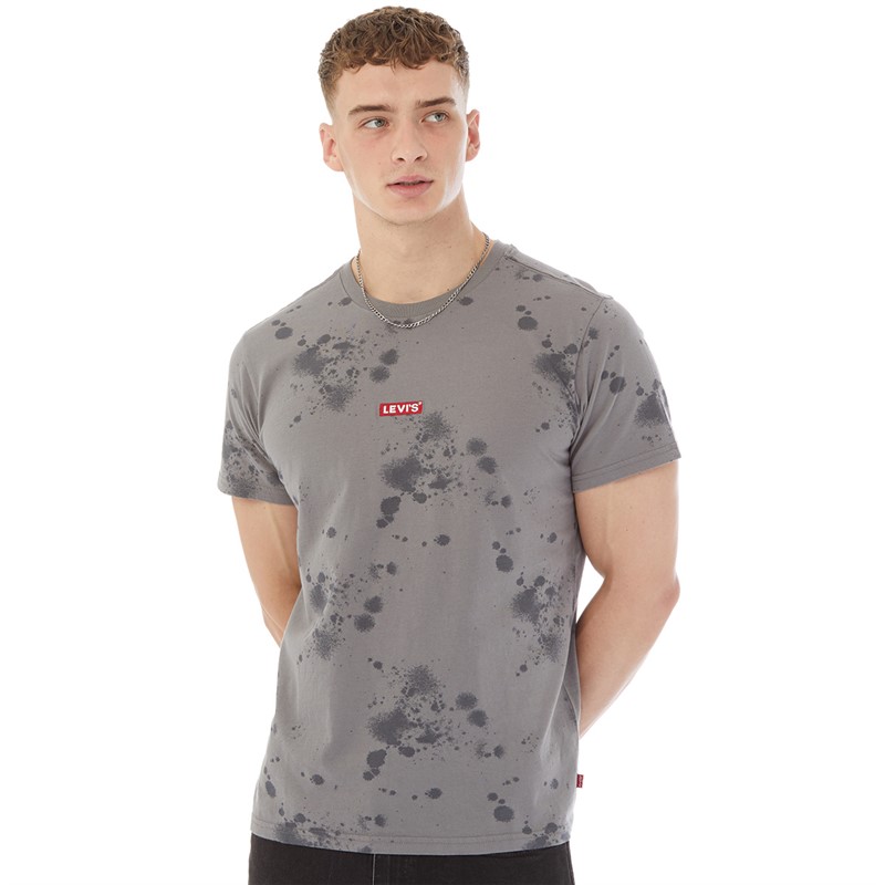 Levi's Mens Relaxed Babytab T-Shirt Splatter Paint Monogray