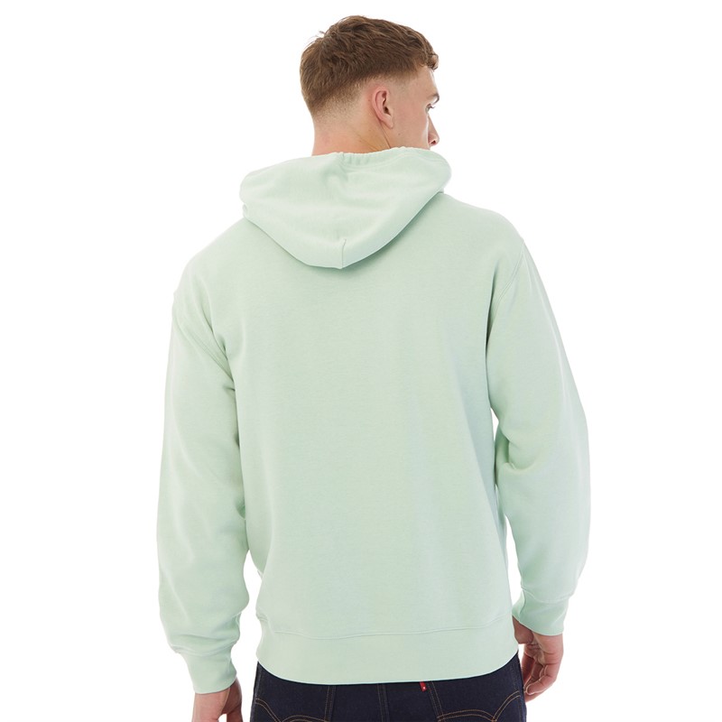 Levi's Mens Baby Tab Hoodie Aqua Foam