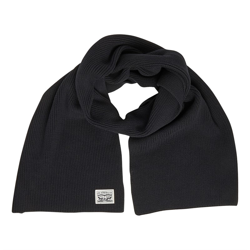 Levi's Mens Backpatch Scarf Regular Black