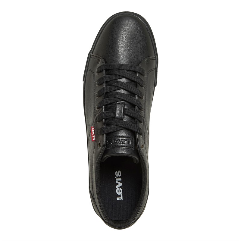 Levi's Mens Woodward Trainers Brilliant Black