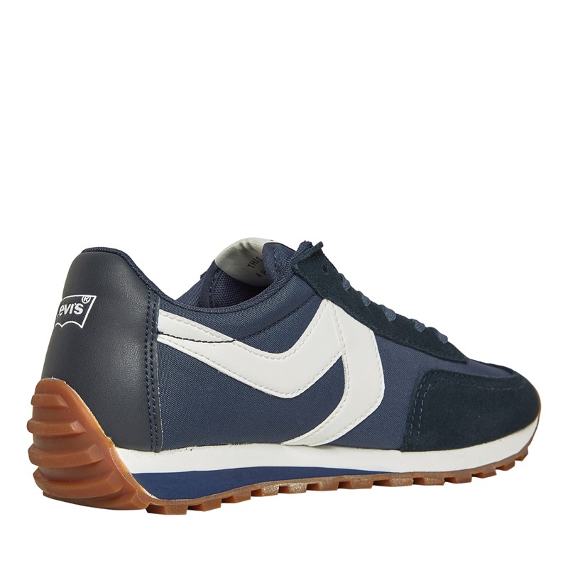 Levi's Mens Stryder Red Tab Trainers Navy Blue