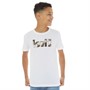 Levi's Boys Camo Poster Logo T-Shirt Bright White