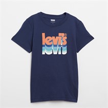 Levi's Boys Layered Poster Logo T-Shirt Naval Academy