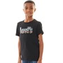 Levi's Boys Ombre Checkered Poster T-Shirt Black