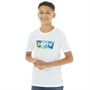 Levi's Jongens T-shirt met Landschap Print Wit