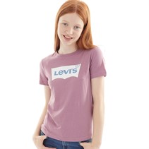 Levi's T-shirt z rozszerzanym rękawem dla dziewczynki kolor Dusky Orchid