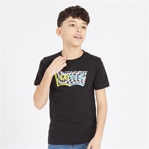 Levi's Boys Checkered Batwing T-Shirt Black