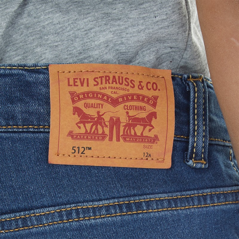 Levi's Jeans Garçon 512 Coupe Slim Taper Eco Bleu Clair