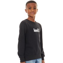 Levi's Boys Poster Logo Crewneck Sweatshirt Black