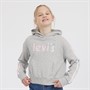 Levi's Girls Pullover Hoodie With Tapin Gray Heather