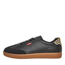 Levi's Junior Girls Jackson Trainers Black/Leopard