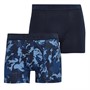 Levi's Mens Camo AOP Two Pack Boxer Briefs Blue Combo