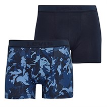 Levi's Mens Camo AOP Two Pack Boxer Briefs Blue Combo