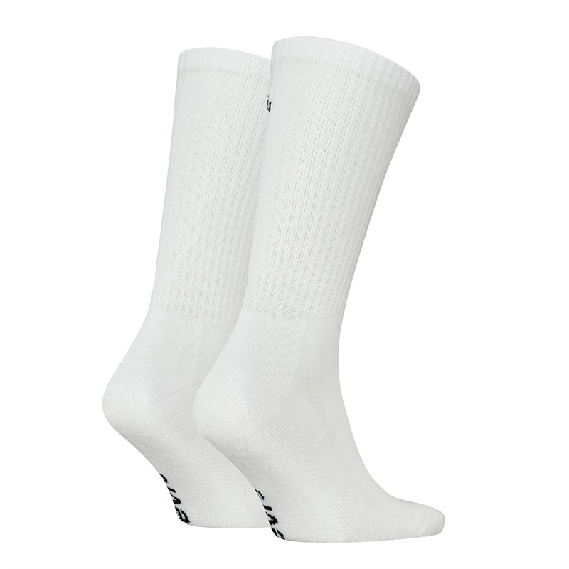 Levi's Mens Placed Graphic Two Pack Regular Cut Socks White