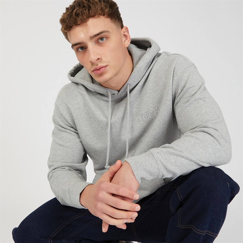 Mens grey levi hoodie online