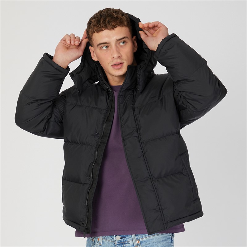 Levi's Mens Laurel Short Puffer Jet Black