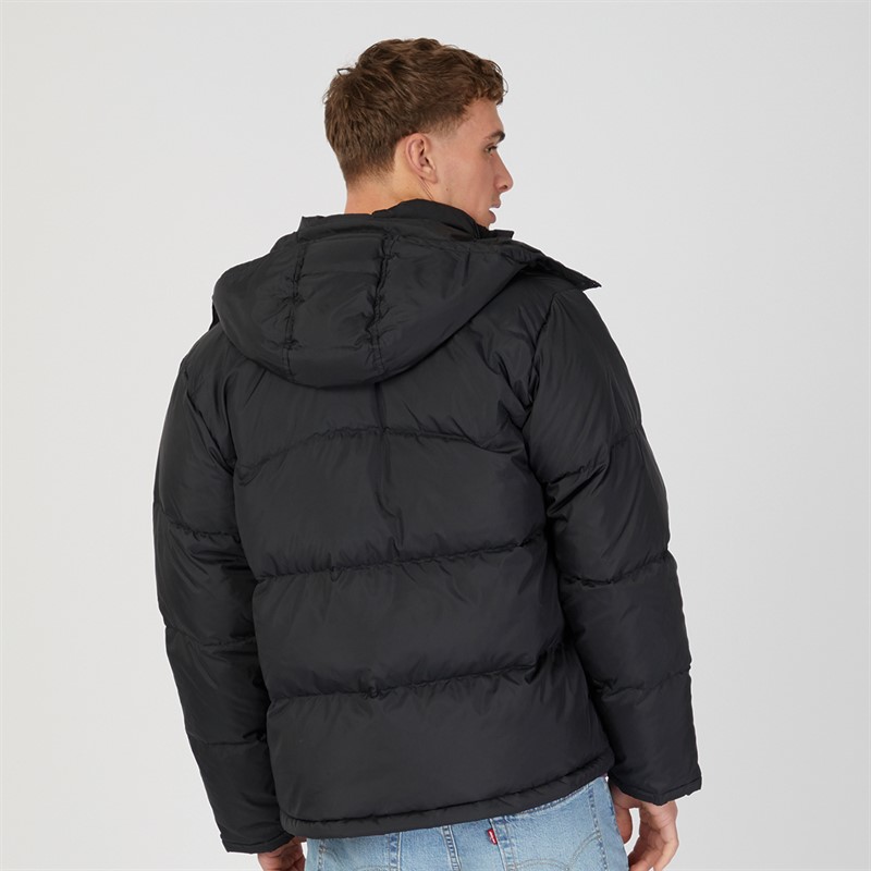 Levi's Mens Laurel Short Puffer Jet Black