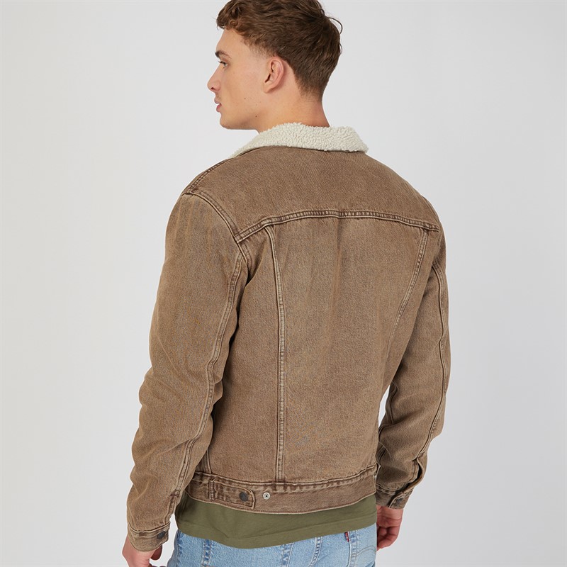 Levi's Mens Sherpa Trucker Jacket Breakfast Sandwich Sherpa