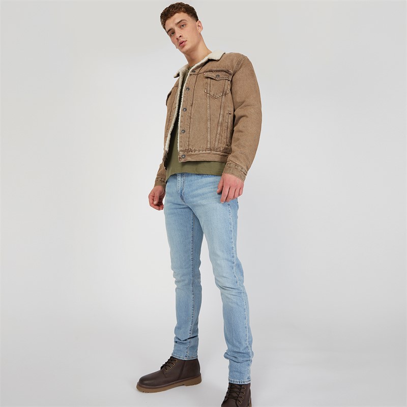 Levi's Mens Sherpa Trucker Jacket Breakfast Sandwich Sherpa