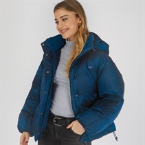 Levi's Womens Pillow Bubble Coat Gibralter Sea