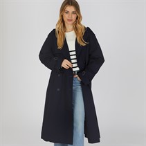 Levi's Womens Slacker Trench Coat Nightwatch Blue