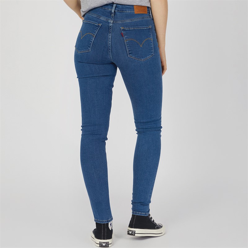 Levi's Womens 721 High Rise Skinny Jeans Bogota Heart