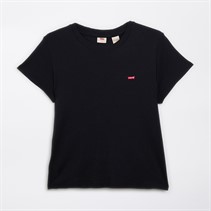 Levi's Womens Plus Short Sleeve Baby T-Shirt Caviar