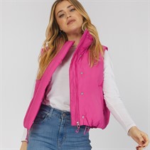 Levi's Womens Pillow Bubble Gilet Rose Violet