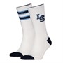 Levi's Mens Lo-Fi Prep Two Pack Regular Cut Socks Blue Combo