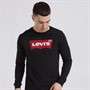 Levi's Mens Long Sleeve Graphic Top Hm Ls Black