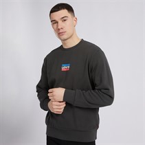 Levi's Mens Standard Graphic Crew Neck Sweatshirt Mini Sportswear Srt Crew Pirate Black