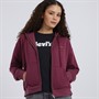 Levi's Womens Zip Hoodie Burgundy