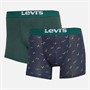 Levi's Mens Cactus Aop Two Pack Boxer Briefs Navy/Green