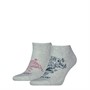 Levi's  Placed Graphic Two Pack Low Cut Socks Grey Combo